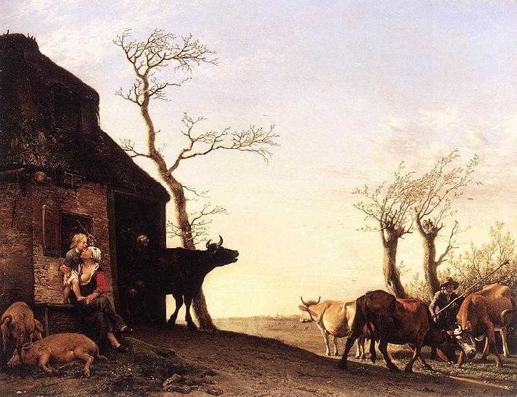 paulus potter Driving the Cattle to Pasture in the Morning